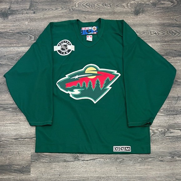 CCM Green Hockey Jersey